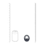 Inel vibrant pentru penis Levelz Level 3 din silicon, negru, 7,3 cm