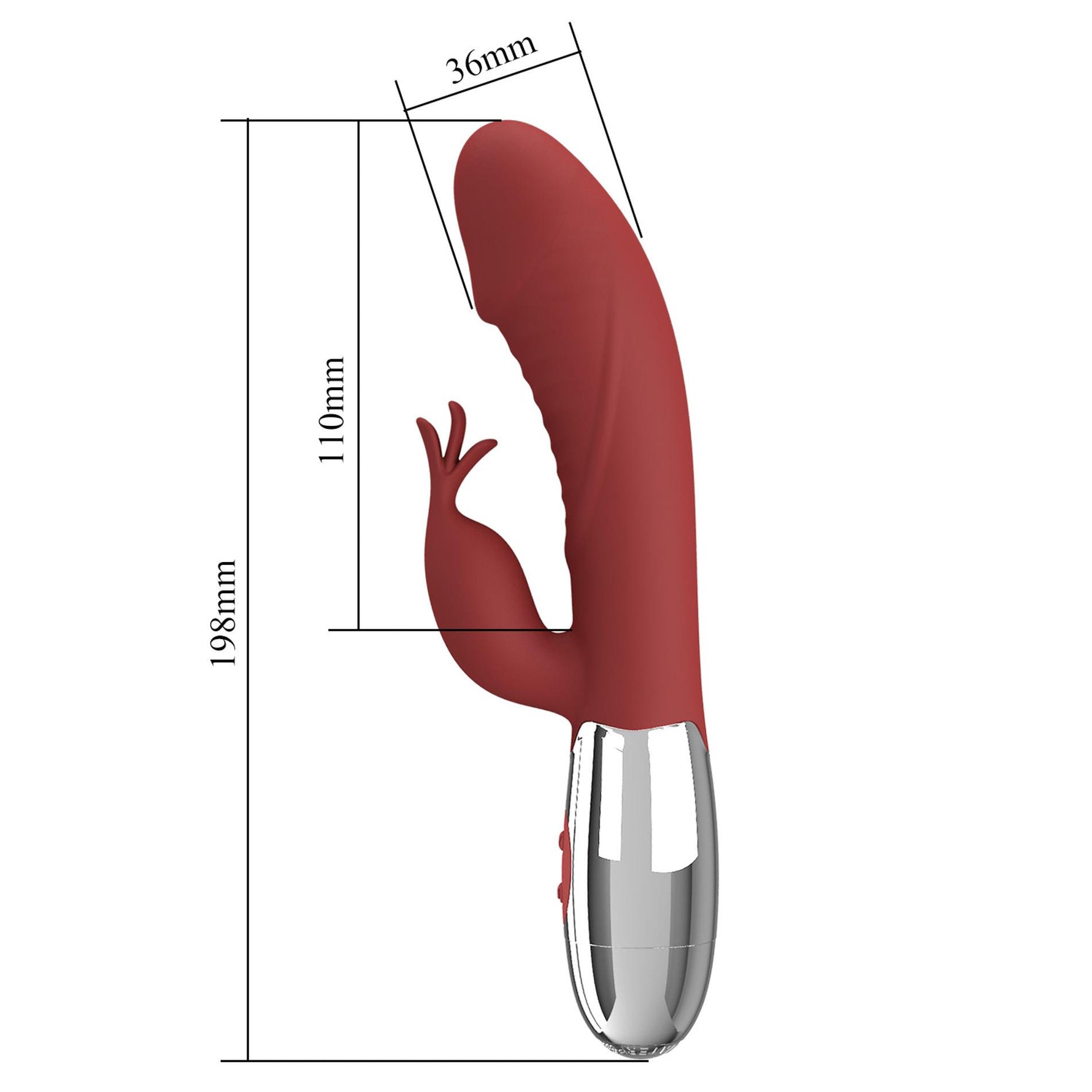 Vibrator Pretty Love Rasmussen din silicon, model iepure, 30 de moduri