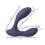 Aparat de masaj pentru prostată cu motor dublu Spice It Up P Bliss și telecomandă USB