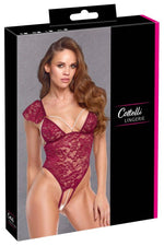Body Cottelli LINGERIE bordo cu perle, model S