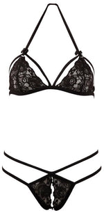 Set lenjerie intimă Cottelli din dantelă negru M
