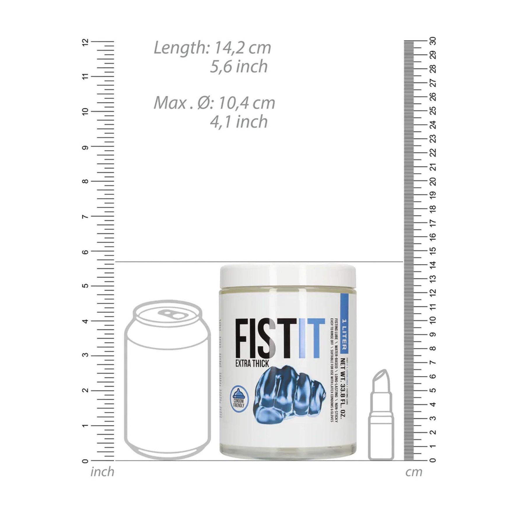 Lubrifiant Fist It Extra Thick pe bază de apă 1000 ml