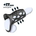 Manșon vibrant pentru penis Crushious Batiatus din silicon, 12 cm