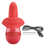 Stimulator clitoridian USB Pretty Love Obelia cu mișcare a limbii
