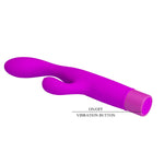 Vibrator flexibil din silicon pentru punctul G Pretty Love Josie, model iepuraș