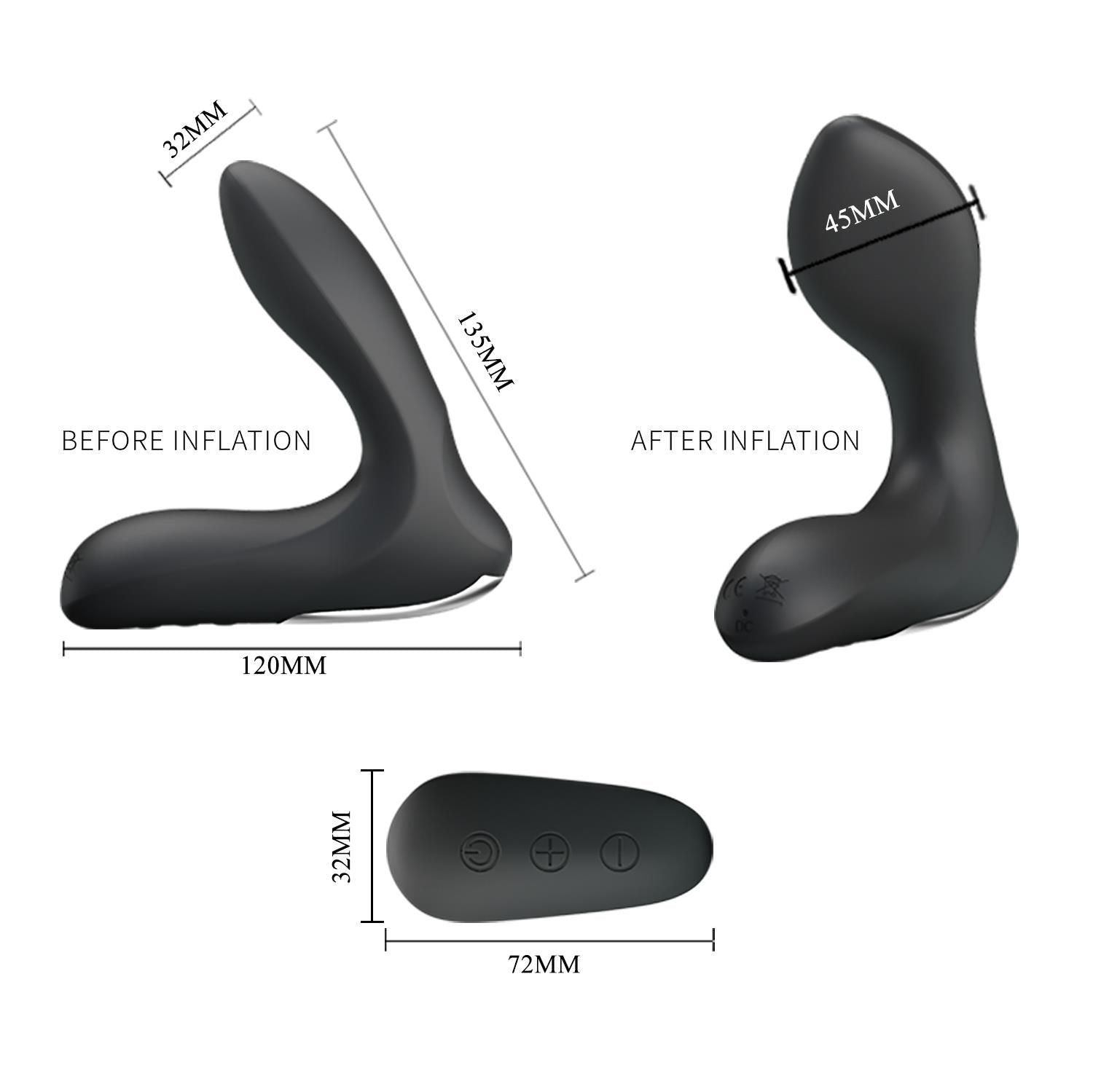 Masaj vibrator gonflabil pentru prostată Mr. Play cu telecomandă