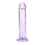 Dildo realist cu gel transparent RealRock de 14,5 cm și ventuză