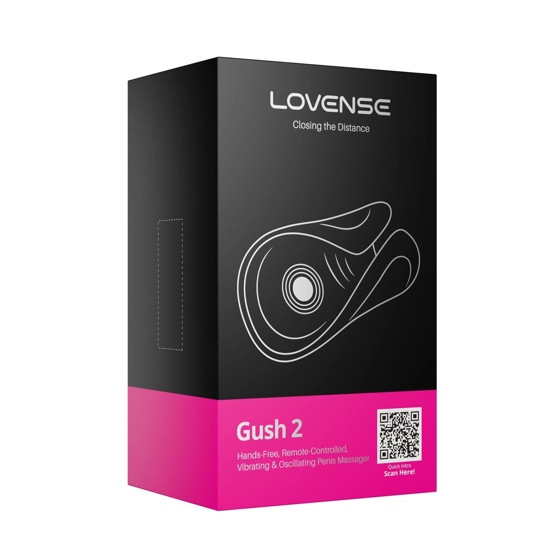 Masturbator Lovense Gush 2 din silicon cu vibrații și oscilații