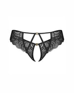 Tanga cu dantelă deschisă Divinenne Obsessive 2XL/3XL