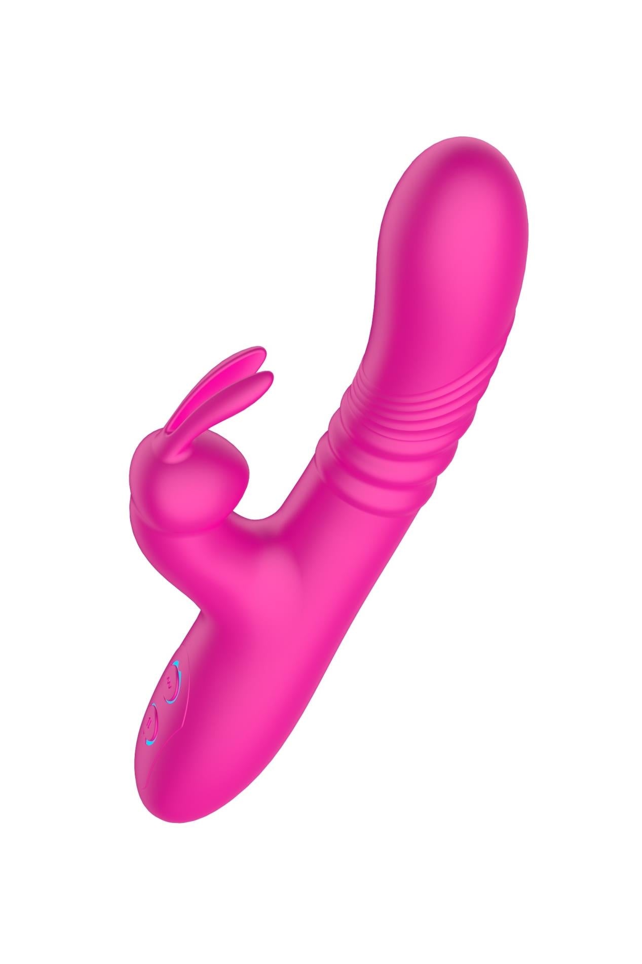 Vibrator USB roz, drăguț, rezistent la apă, din silicon, seria B, cu model iepuraș