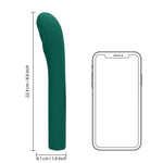 Vibrator Loveline Pulse Wave pentru punctul G, verde, 22 cm