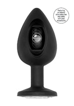 Dop anal Sono cu bilă mobilă din silicon 9,5 cm negru