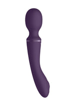 Vibrator cu baghetă din silicon Vive Enora, violet, USB, 22 cm