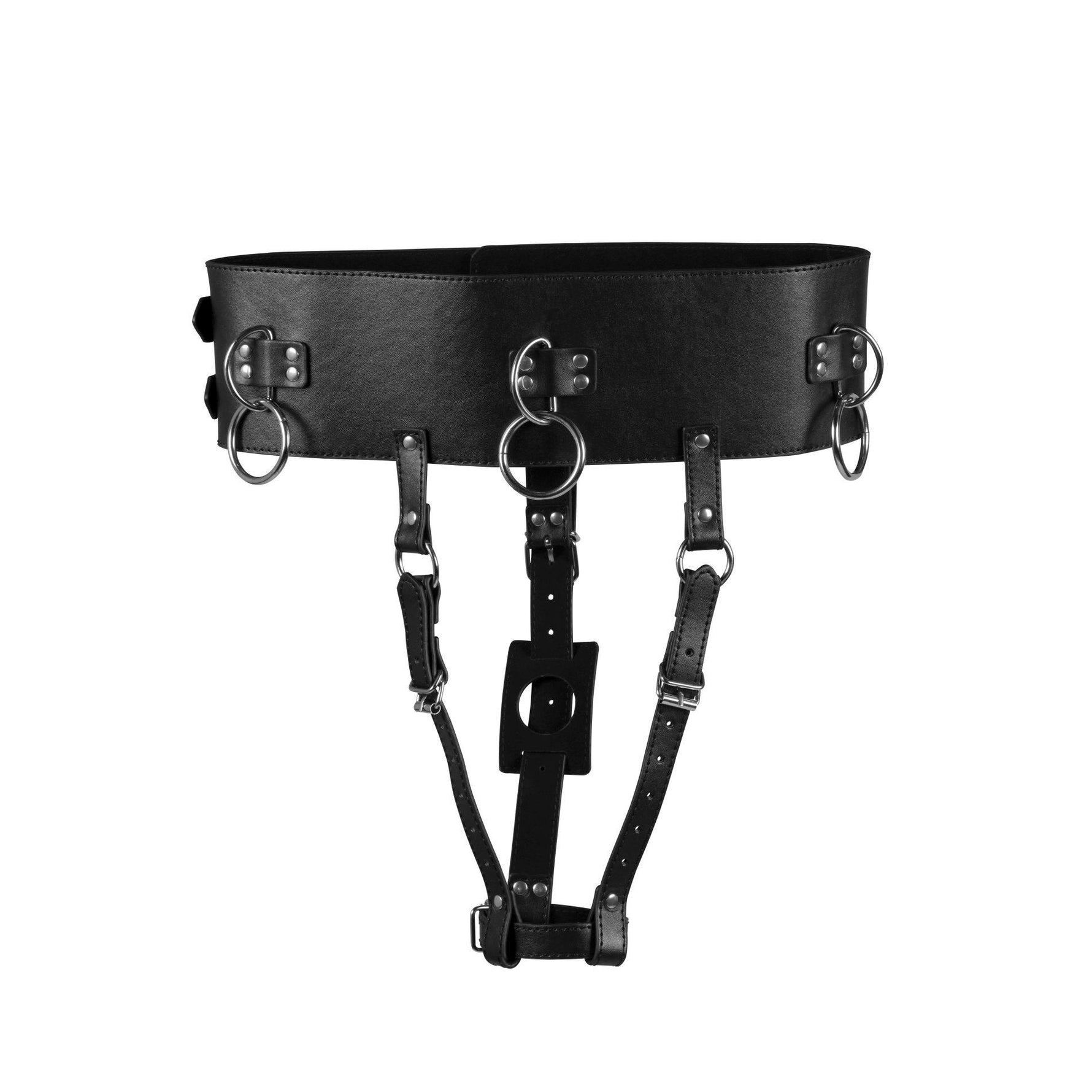 Curea suport vibrator Ouch! Negru PU