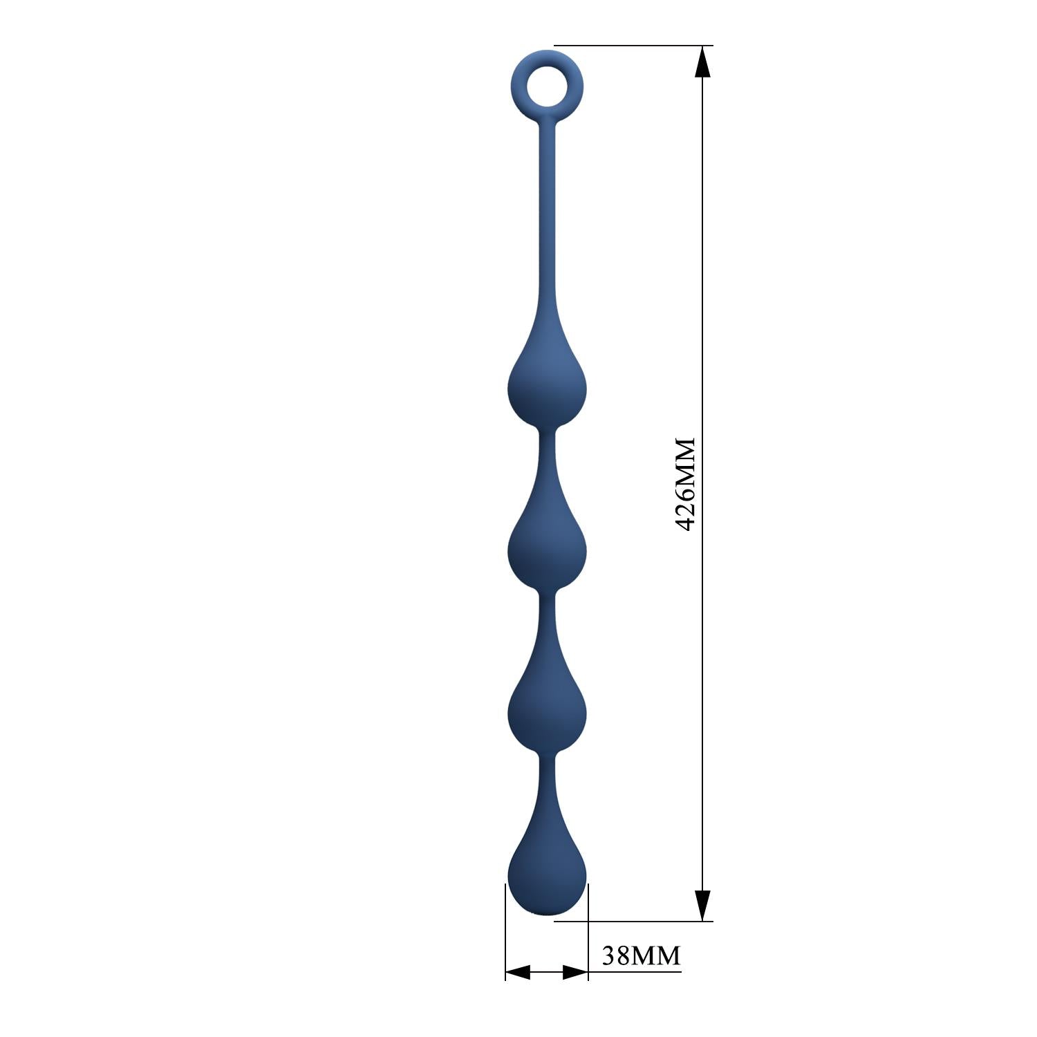 Mr Play Waterdrop Perle Anale din Silicon Impermeabile 43 cm