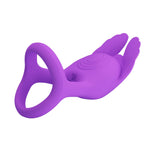 Inel vibrant pentru penis Pretty Love Silas, negru, 7 moduri