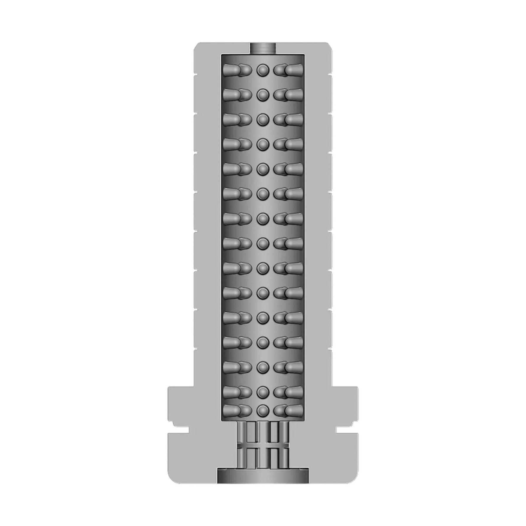Masturbator texturat RealRock albastru 21 cm