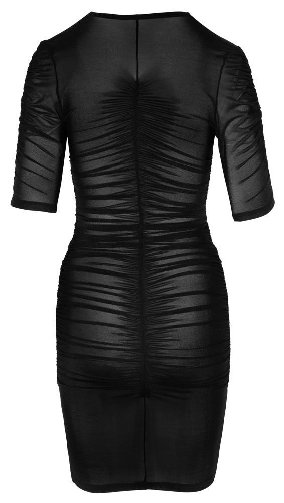 Rochie mini Cottelli PARTY cu volane, neagră L