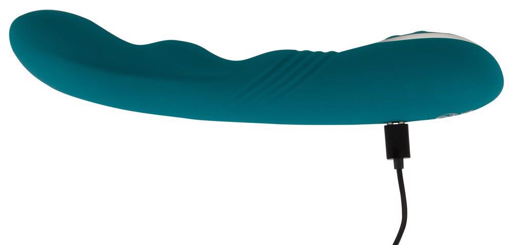 Vibrator rotativ Sweet Smile cu punct G, USB, 22,8 cm