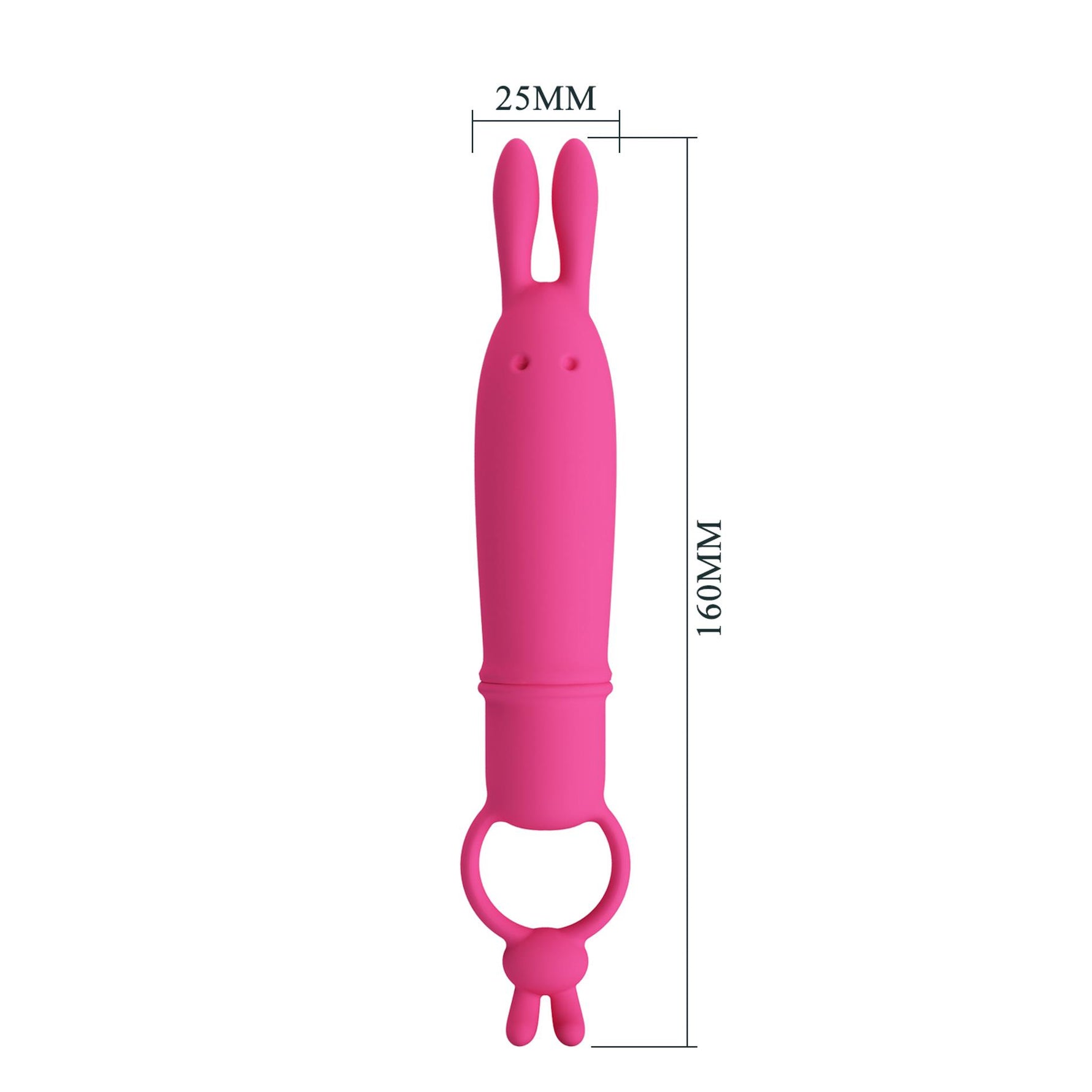 Vibrator Pretty Love Delia din silicon pentru iepure, 10 moduri, impermeabil, AAA