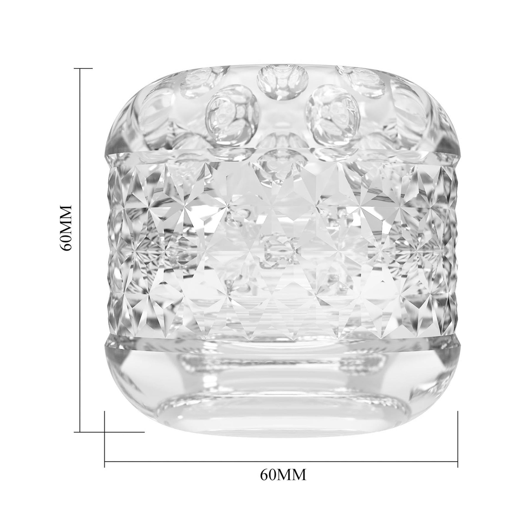 Masturbator transparent cu două fețe Pretty Love Cole
