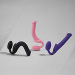 Strapoane din silicon semi-realist flexibil Dorcel roz M