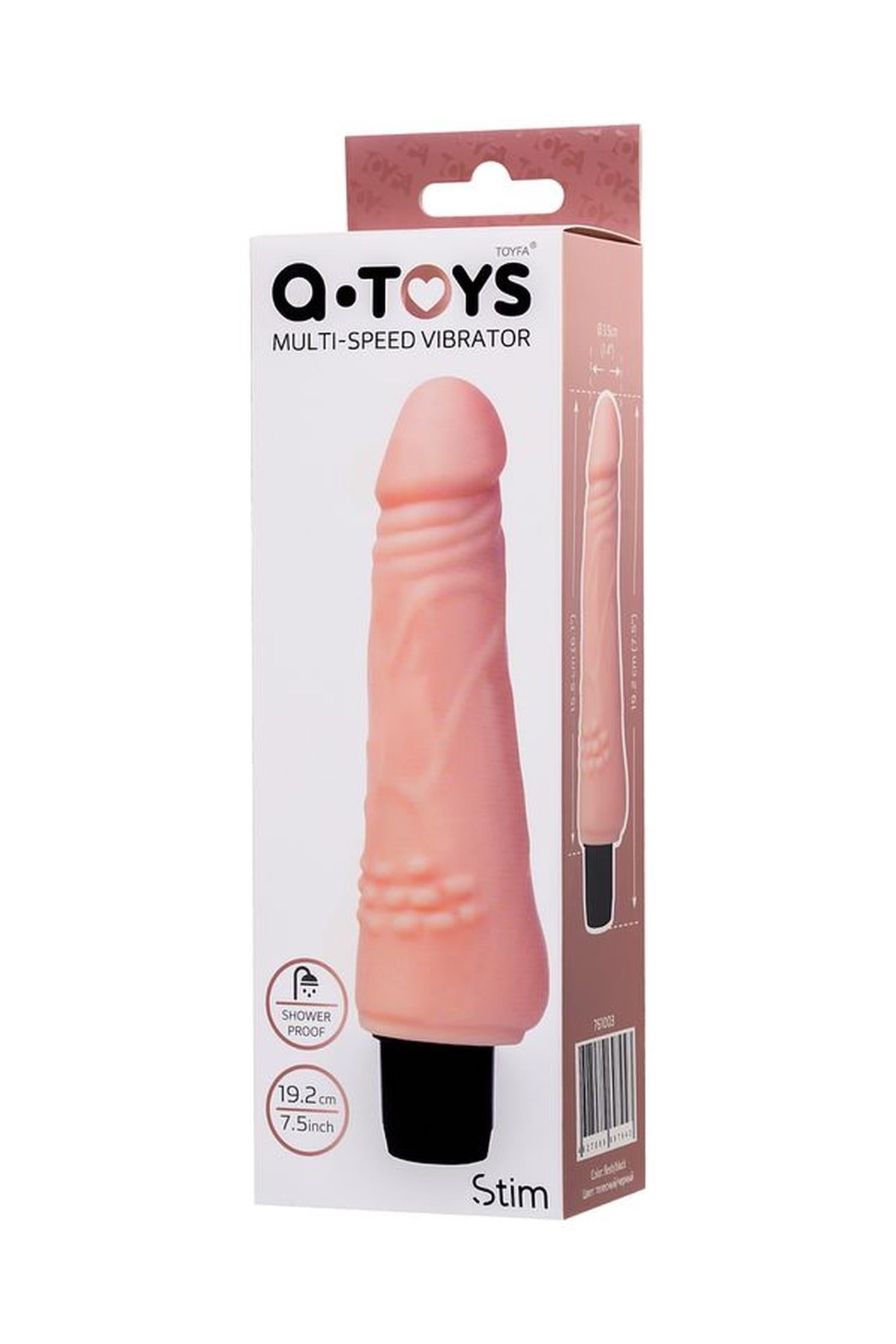 Vibrator realist multi-etapă A-Toys TPE 16 cm