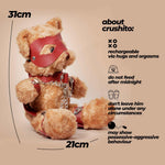 Crushito Ursuleț de bondage Crushious roșu 31 cm