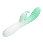 Vibrator USB Pretty Love Cerberus din silicon, cu formă de iepuraș, 30 de funcții