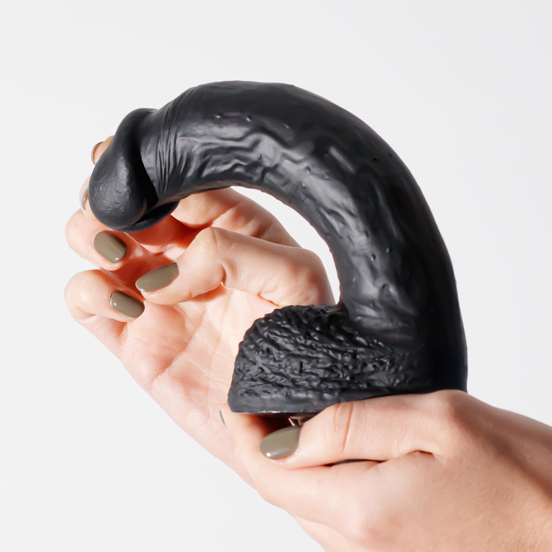 Dildo realist din silicon Inviktus Crushious 22 cm negru