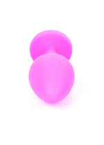 Plug anal din silicon roz cu diamant MyLove Toys 8 cm