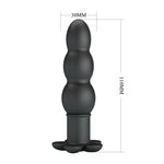 Plug anal vibrant din silicon negru Pretty Love Jadier