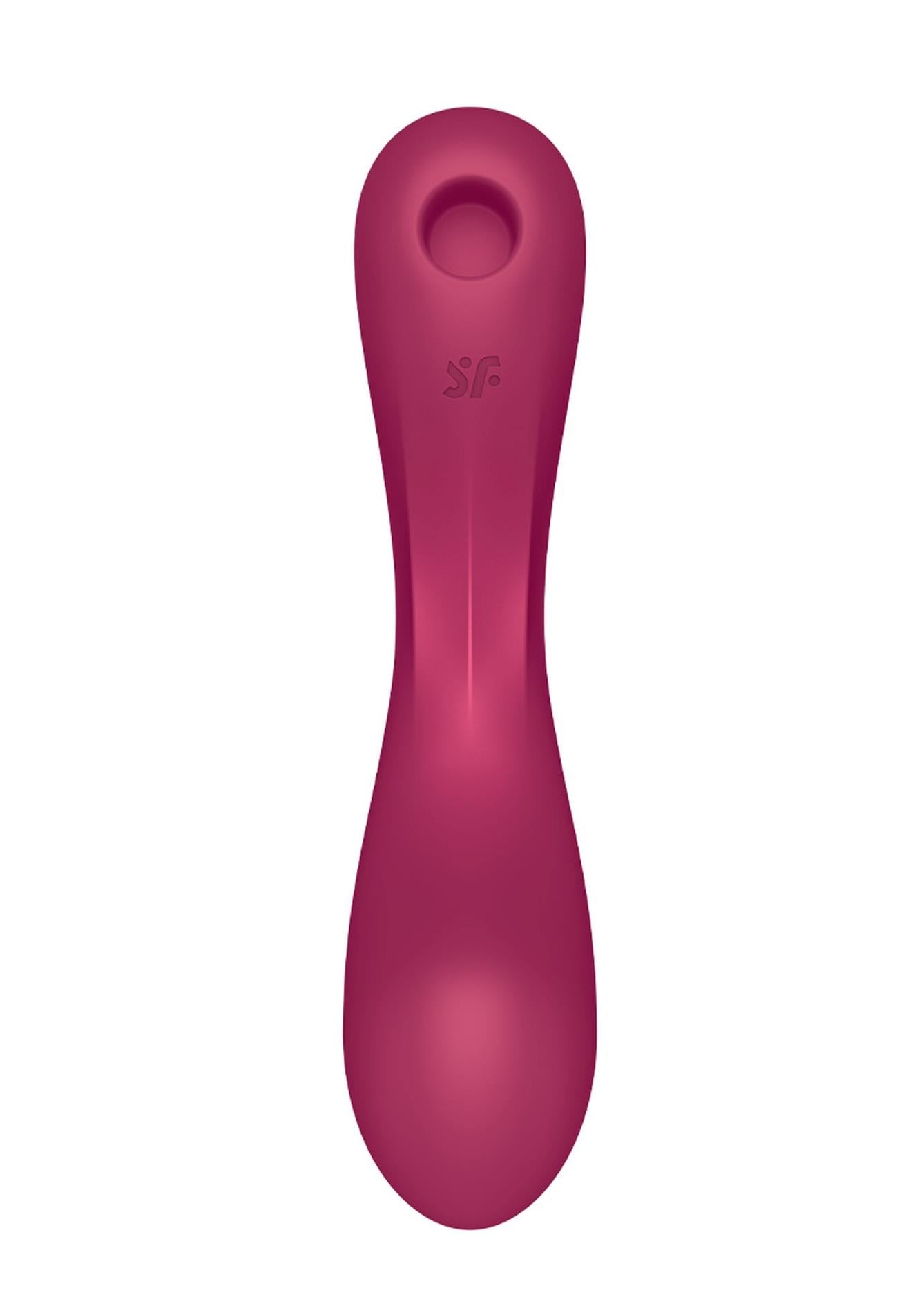 Vibrator Satisfyer Curvy Trinity 1 Roșu cu USB din silicon
