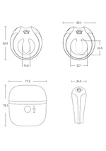 Inel vibrant Bluetooth ZALO Apis Negru