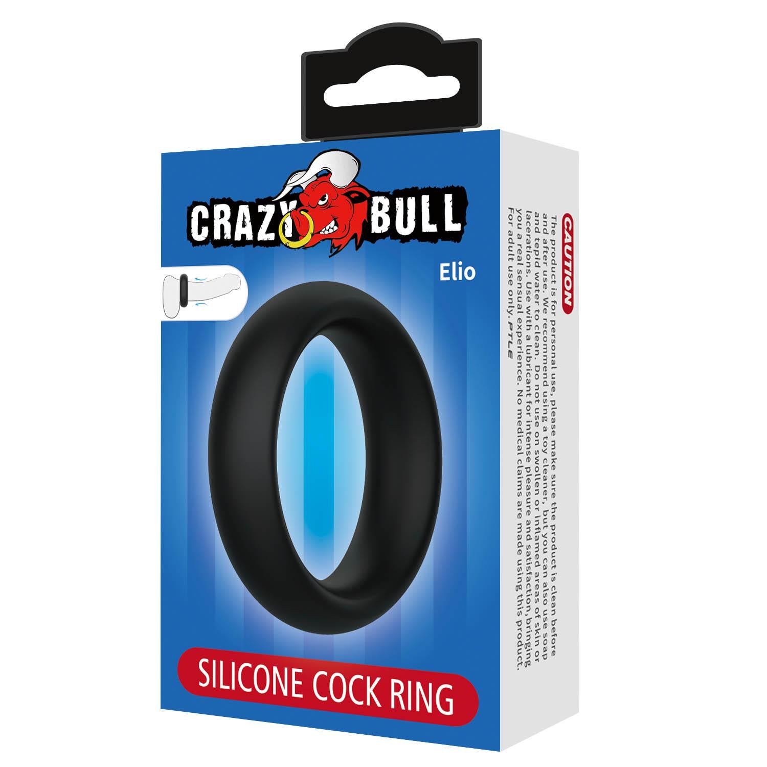 Inel flexibil pentru penis Crazy Bull Elio din silicon