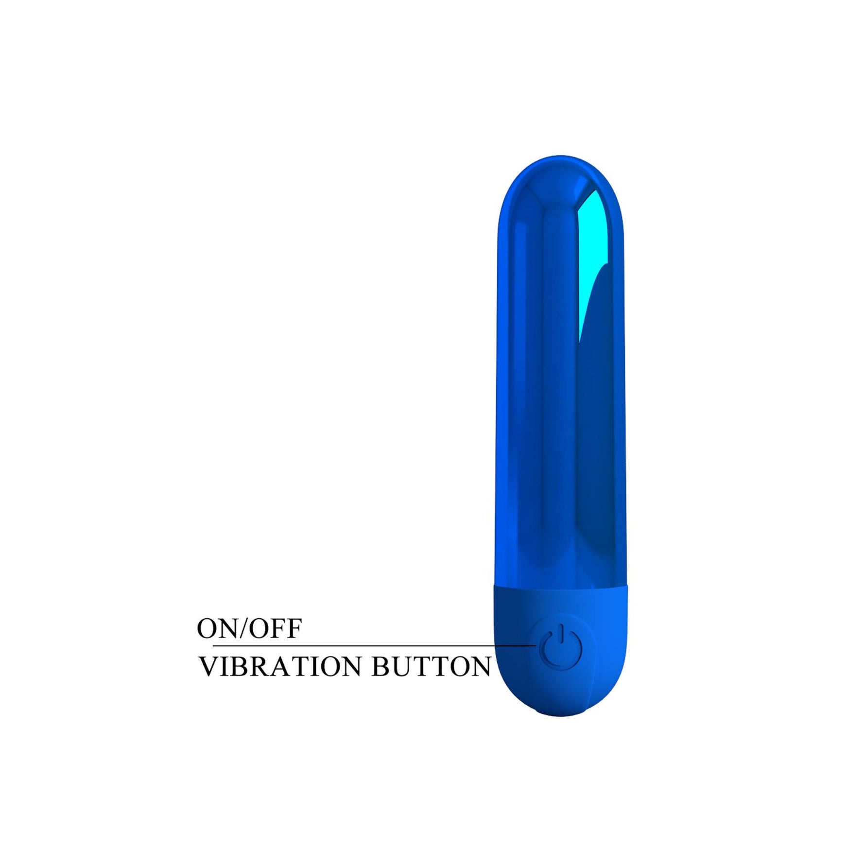 Vibrator Pretty Love Kiwi Mini Bullet Albastru