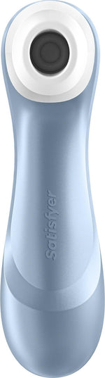 Stimulator clitoridian fără atingere Satisfyer Pro 2+, albastru, cu USB
