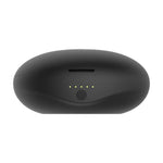 Stimulator de lins Rosy Gold cu carcasă de încărcare, negru