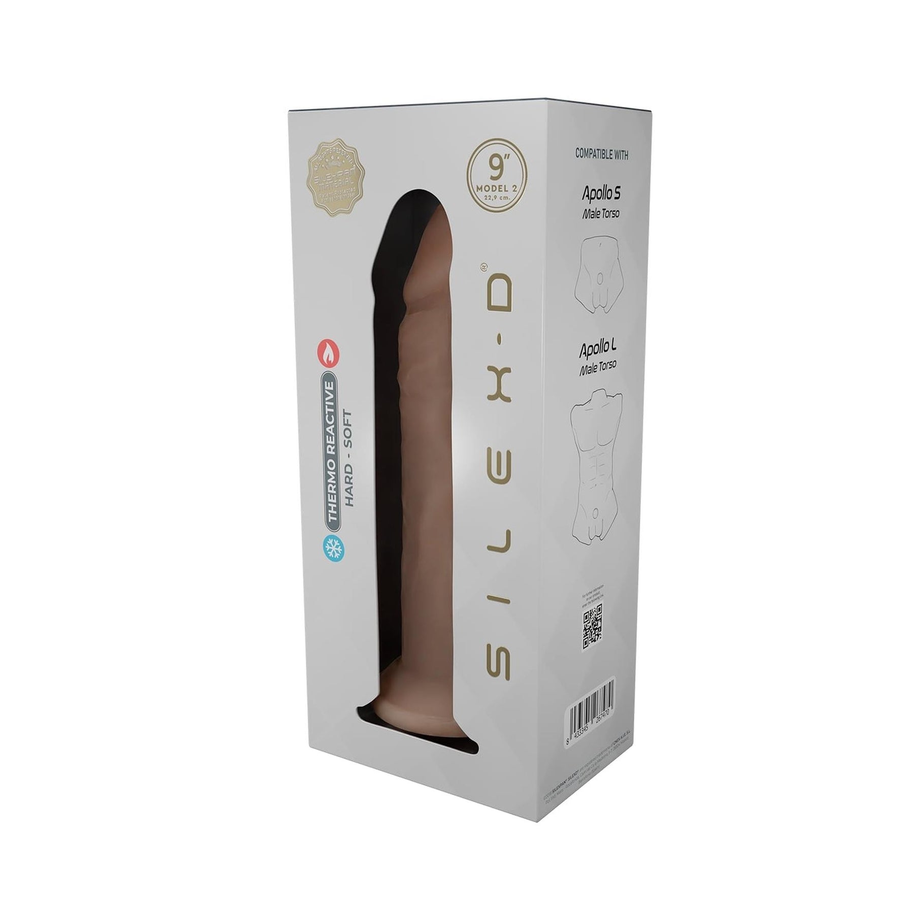 Dildo realist termoactiv Silexd Model 2 23 cm