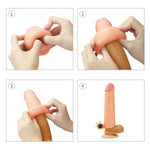 Extensor vibrant pentru penis Lovetoy din silicon 5 cm