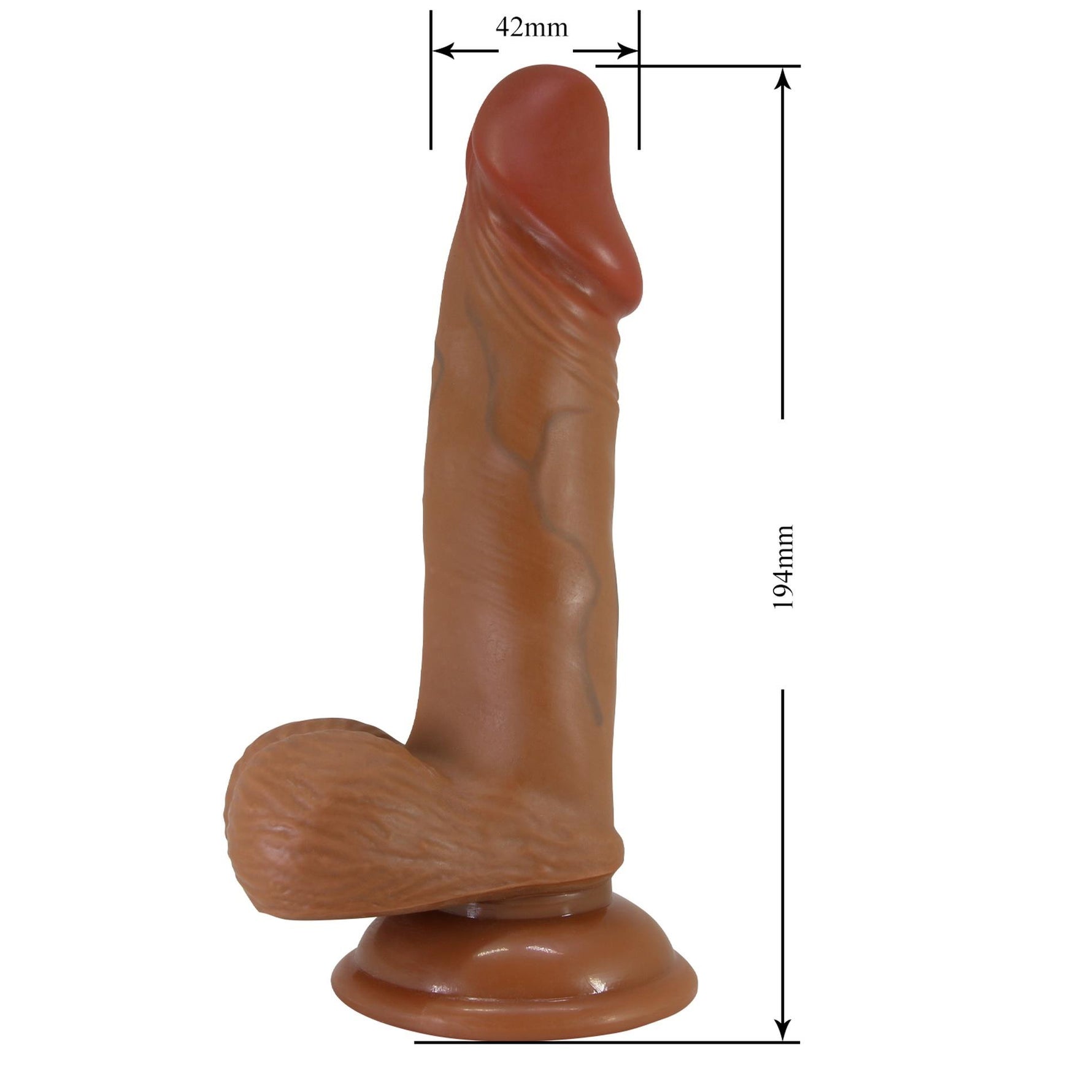 Dildo realist Zebulon Baile TPR 19,4 cm