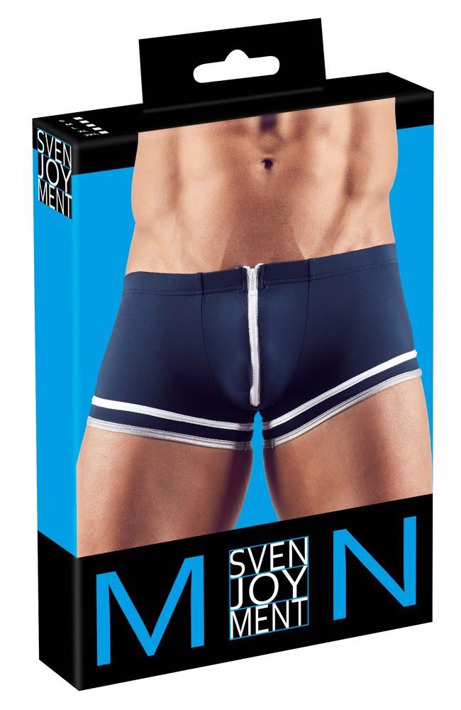 Pantaloni Svenjoyment bleumarin pentru bărbați cu fermoar lat, mărimea L