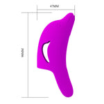 Vibrator pentru deget Pretty Love Delphini din silicon, 10 funcții