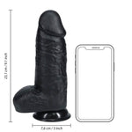 Dildo realist gros RealRock cu scrot 23 cm negru