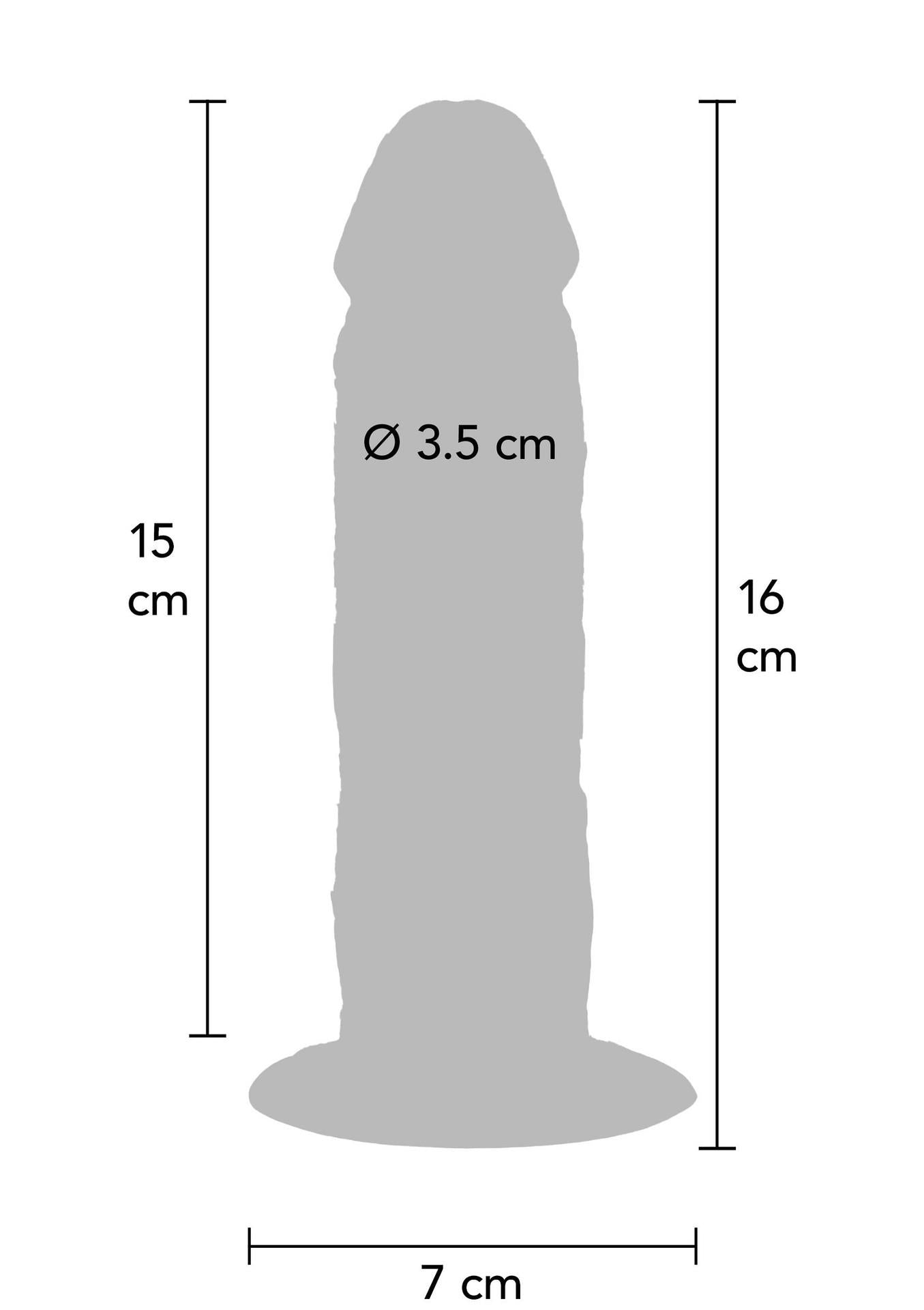 Dildo ToyJoy din silicon caramel cu prepuț mobil 15 cm
