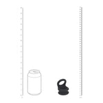 Inel dublu pentru penis Levelz M din silicon negru