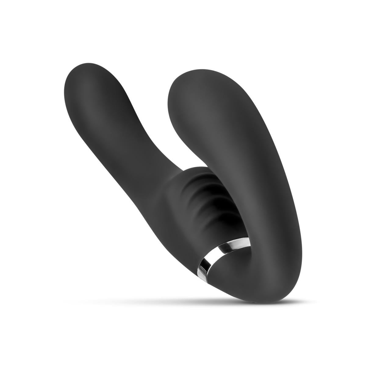 Strânge-on autoportant fără piese Avery USB vibrator 22 cm negru