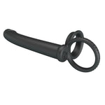 Dildo cu strap-on din silicon Pretty Love Moses 19 cm impermeabil