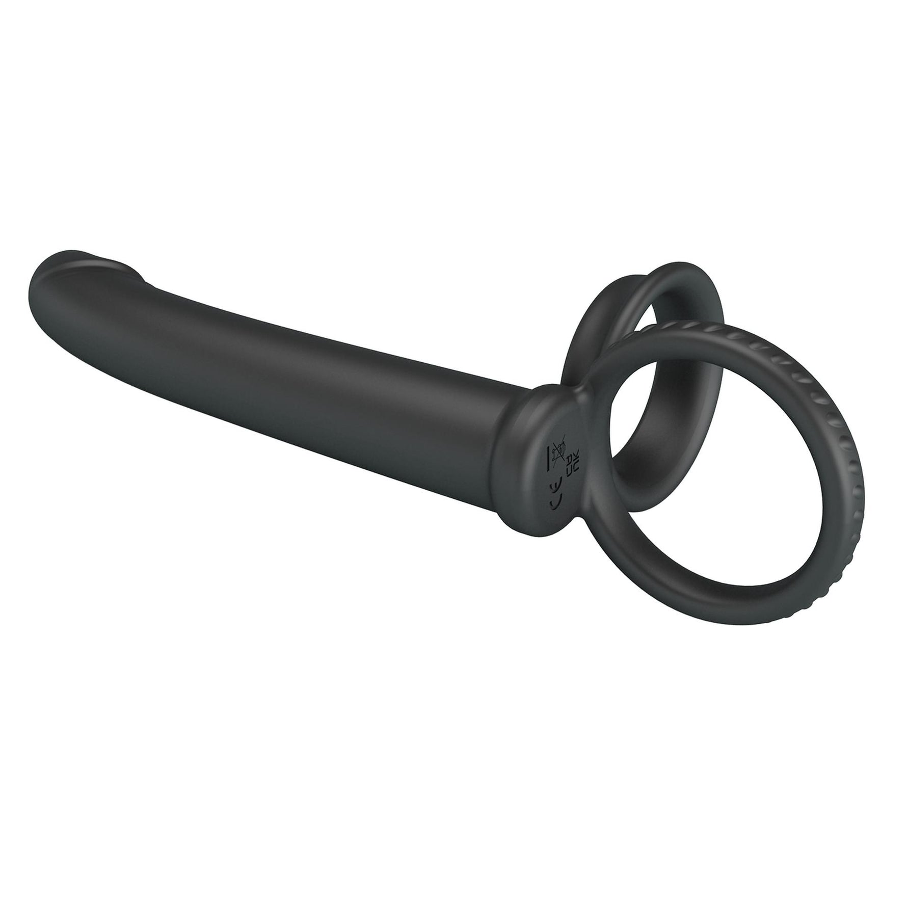 Dildo cu strap-on din silicon Pretty Love Moses 19 cm impermeabil