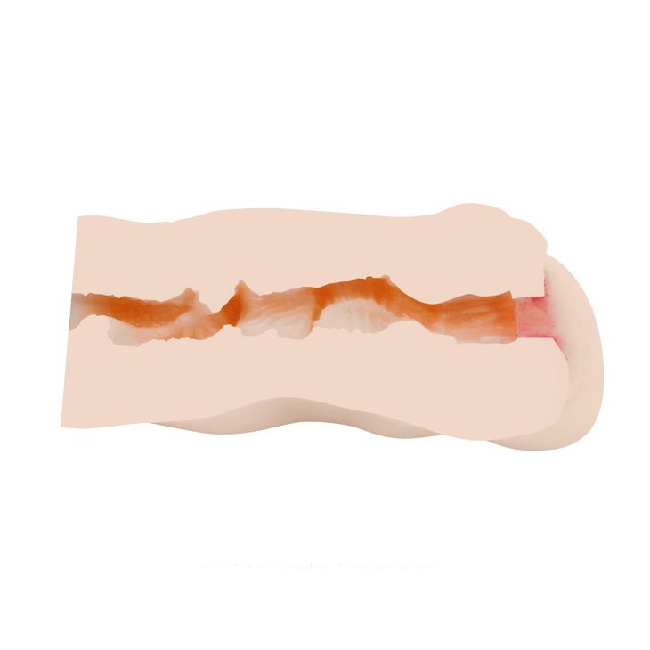 Masturbator vaginal Baile 3D cu ou vibrant din TPR